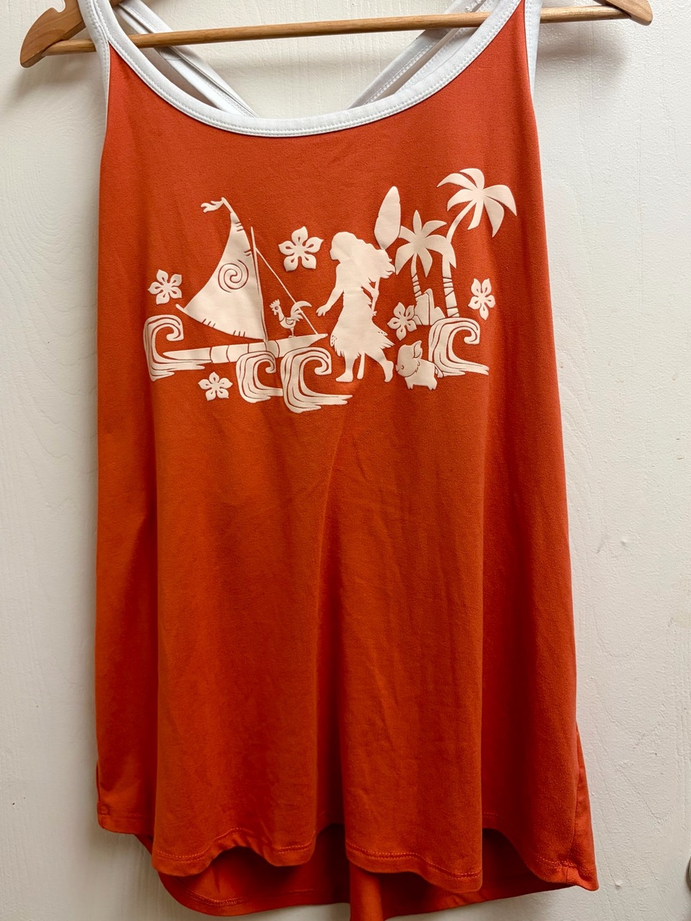 Disney Moana Strappy Open Back Tank Top XL